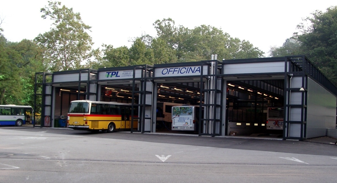 Autorimessa e officina TPL, Lugano